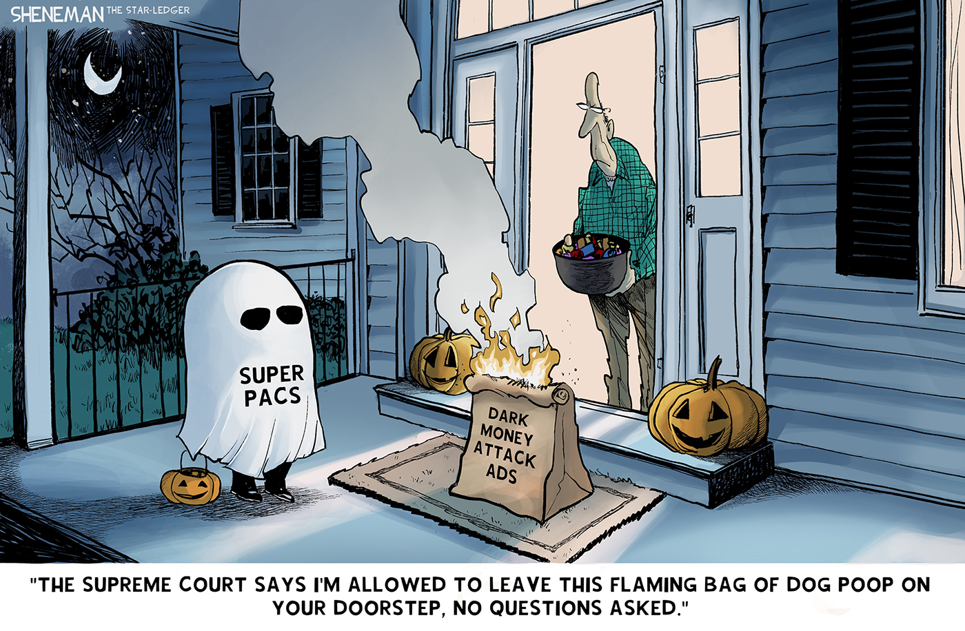 Political cartoon
