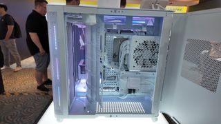 A Corsair Air 5400 PC case at Computex 2025.