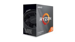 AMD Ryzen 3 3100 against a white background