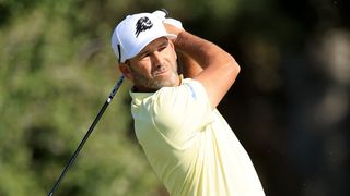 Sergio Garcia takes a shot at the US Open