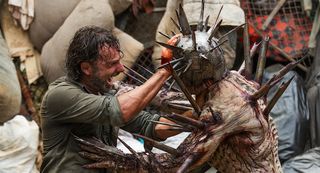 Rick fighting winston walking dead