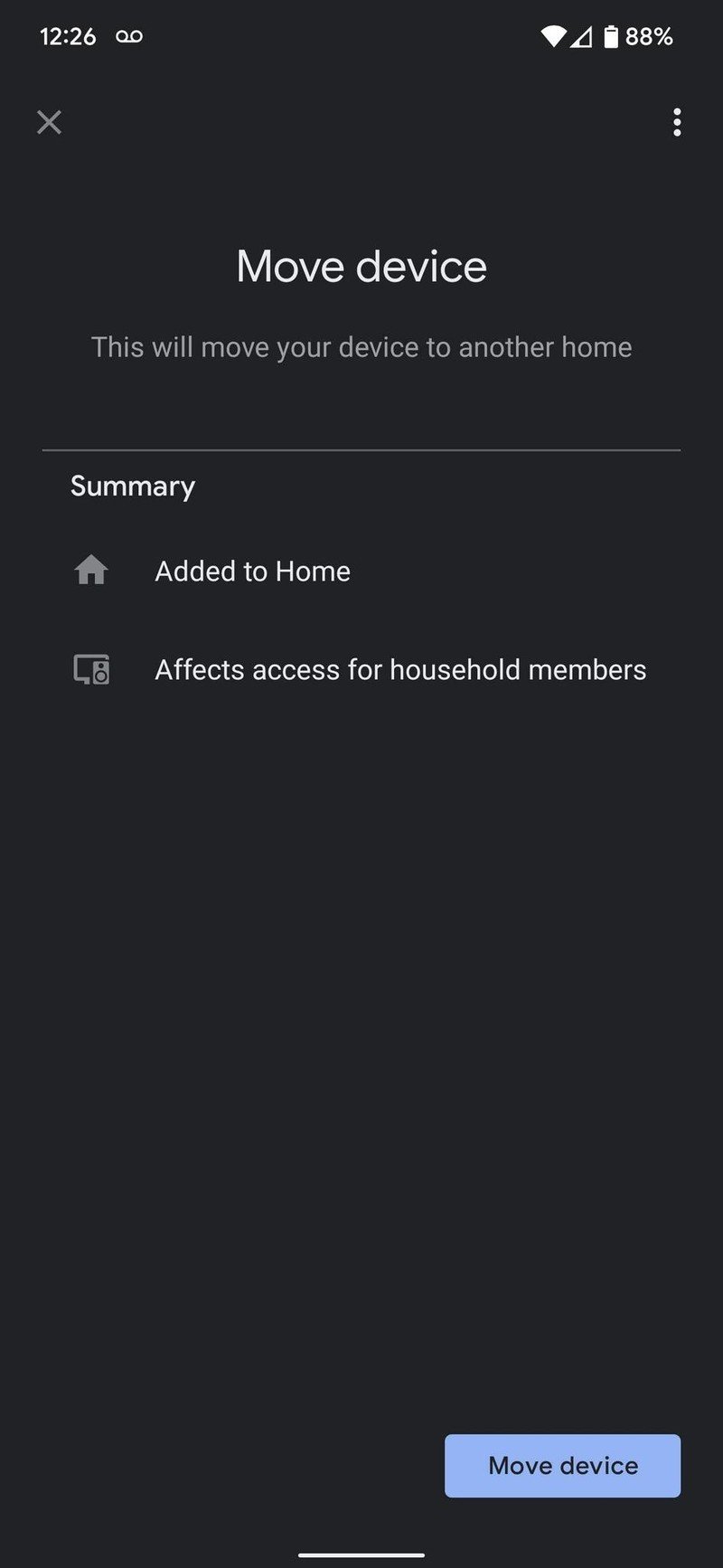 Google Home Add Device Screenshot