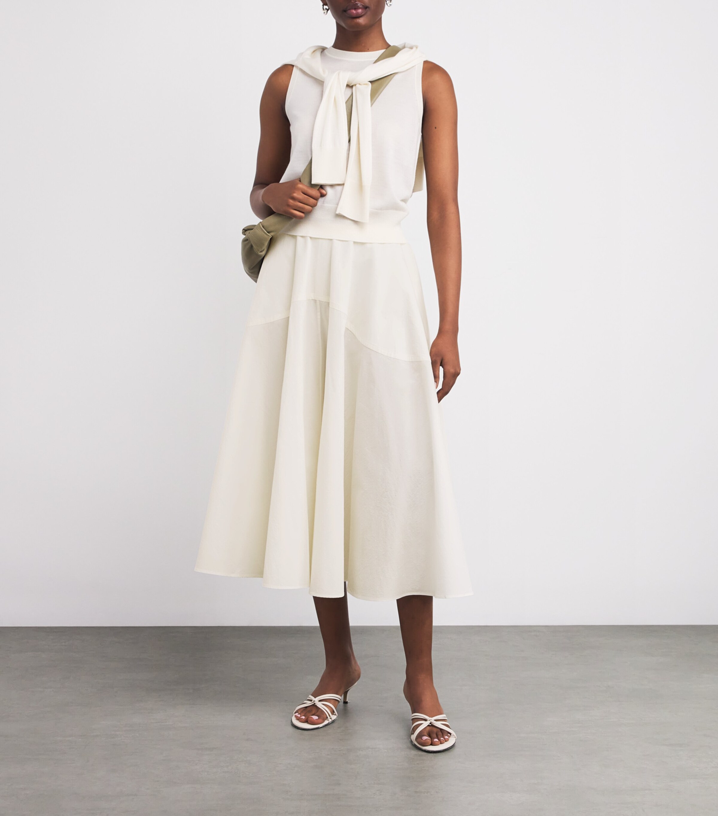 Organic Cotton Maxine Midi Skirt