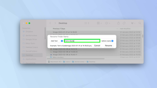 How to rename multiple files on Mac