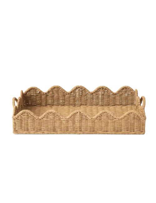 Scalloped Edge Woven Tray