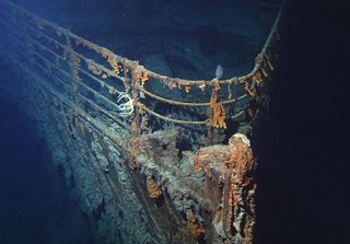 Titanic wreck off southern Newfoundland