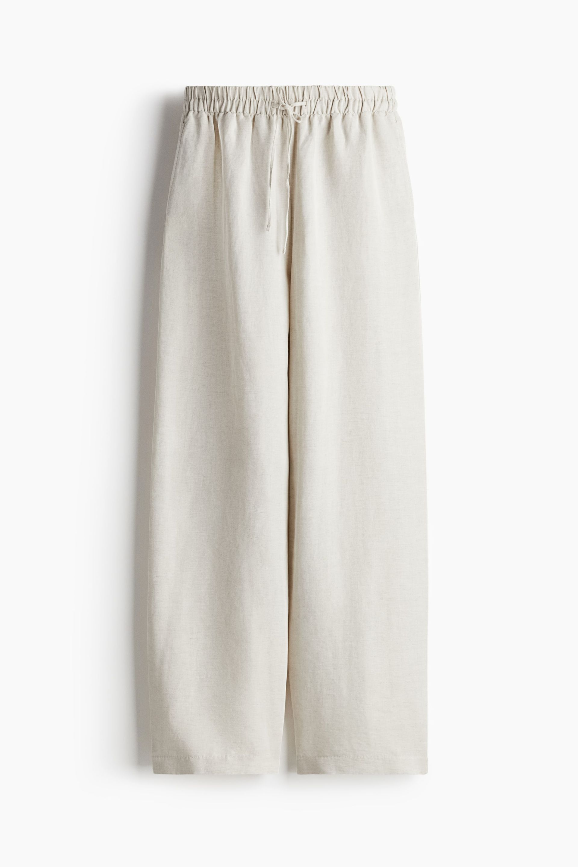 Linen-Blend Trousers