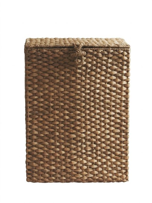 Straw laundry basket
