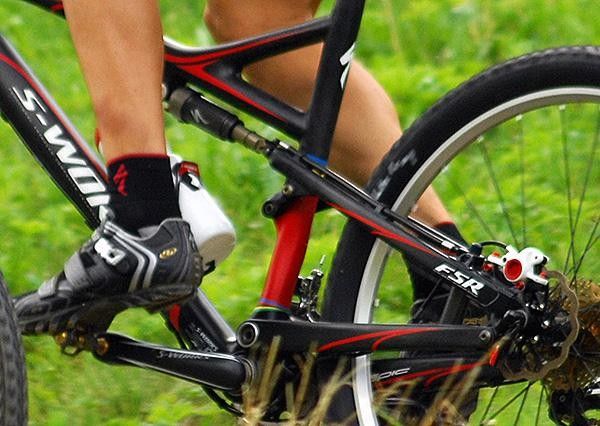 The familiar four-bar layout appears again only this time with modified pivot locations and a new carbon rear end.