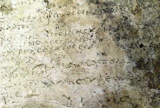 The newfound clay slab may hold the first 13 verses of Homer's "Odyssey."