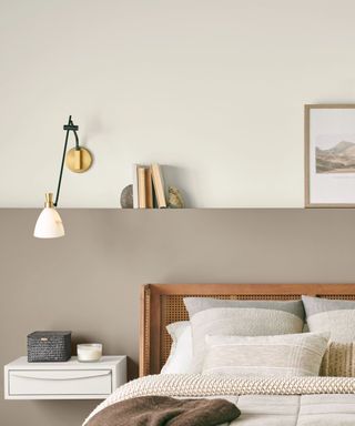 A beige-toned bedroom