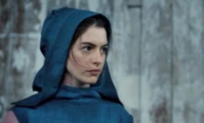 Anne Hathaway in the first "Les Miserable" teaser trailer. 
