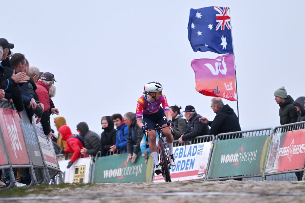 Lorena Wiebes (SD Worx-Protime) sprints at finish line to win Ronde van Drenthe
