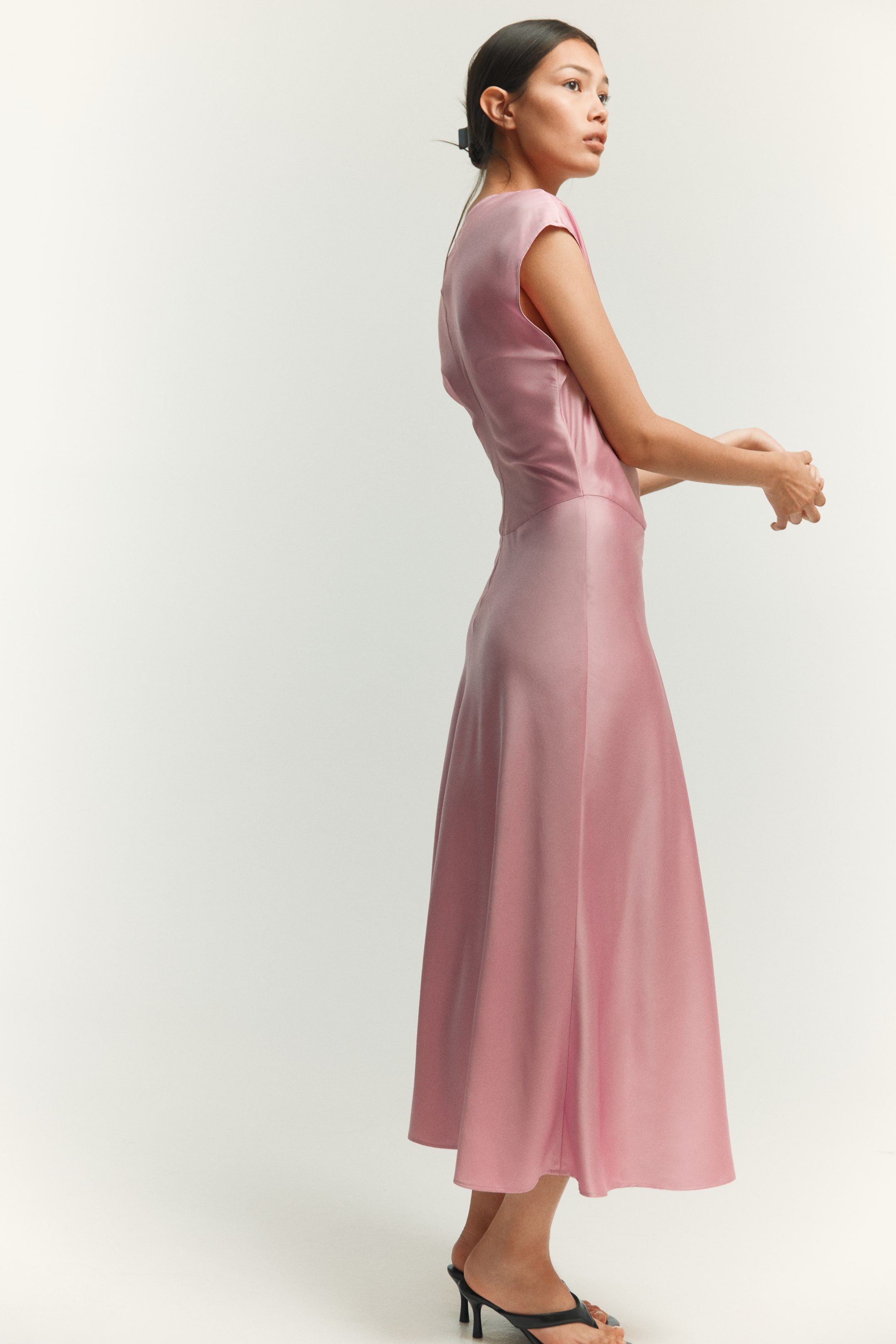 Satin Dress - Light Pink