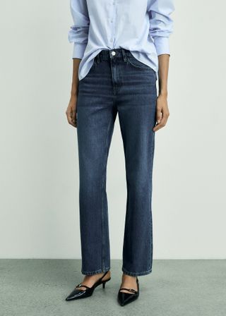 Matilda Medium-Rise Straight-Fit Jeans - Women | Mango United Kingdom