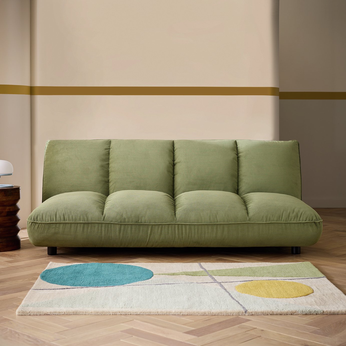 Habitat Bollo Fabric Clic Clac Sofa Bed - Green