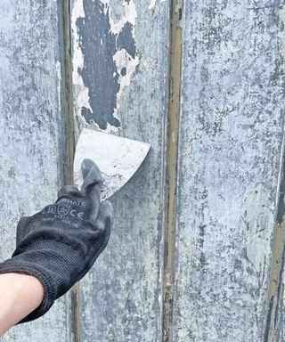 Painting a tired garage door