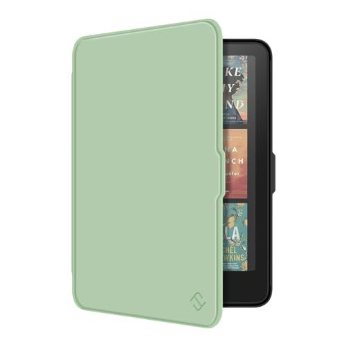 Agave Green slim shell PU Leather Kindle Cover