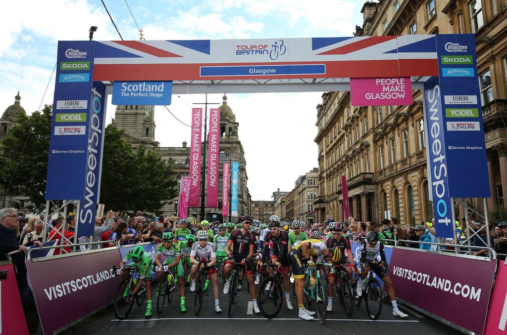 Stage 1 started in Glasgow with plenty of fans watching on