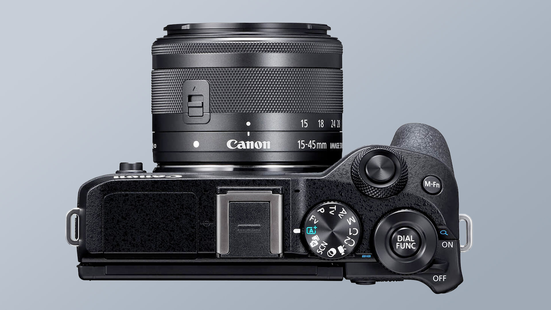 A mocked up image of the rumored Canon EOS R100 mirrorless camera