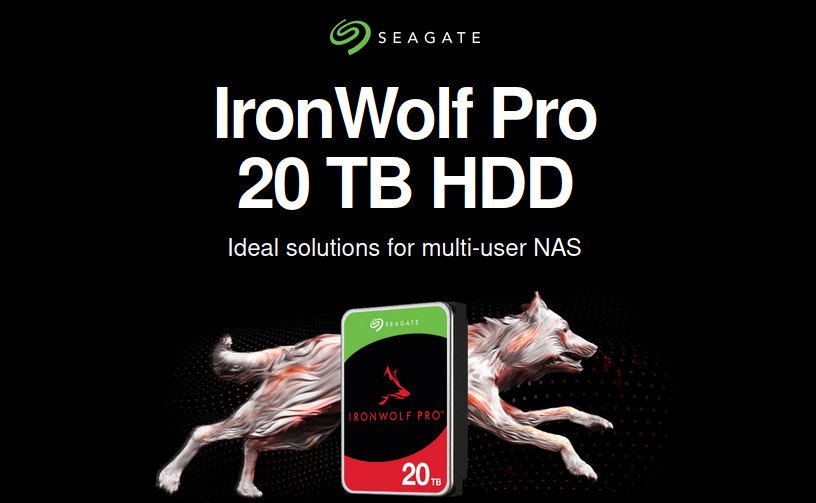 Seagate pushes NAS storage to a whole new level with the HUGE 20TB IronWolf  Pro