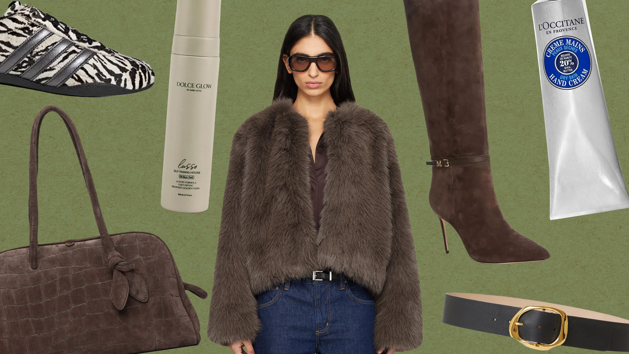 Image Collage of End of Winter Fashion and Beauty Essentials