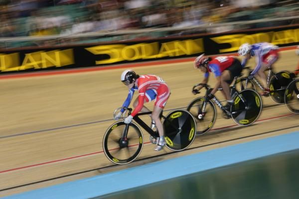 Victoria Pendleton - sprint and team sprint gold and keirin silver in Manchester