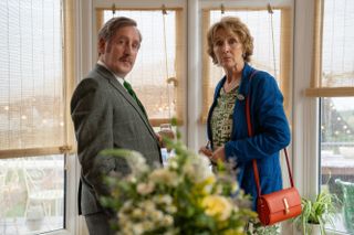 Michael Smiley and Fiona Shaw in Bad Sisters