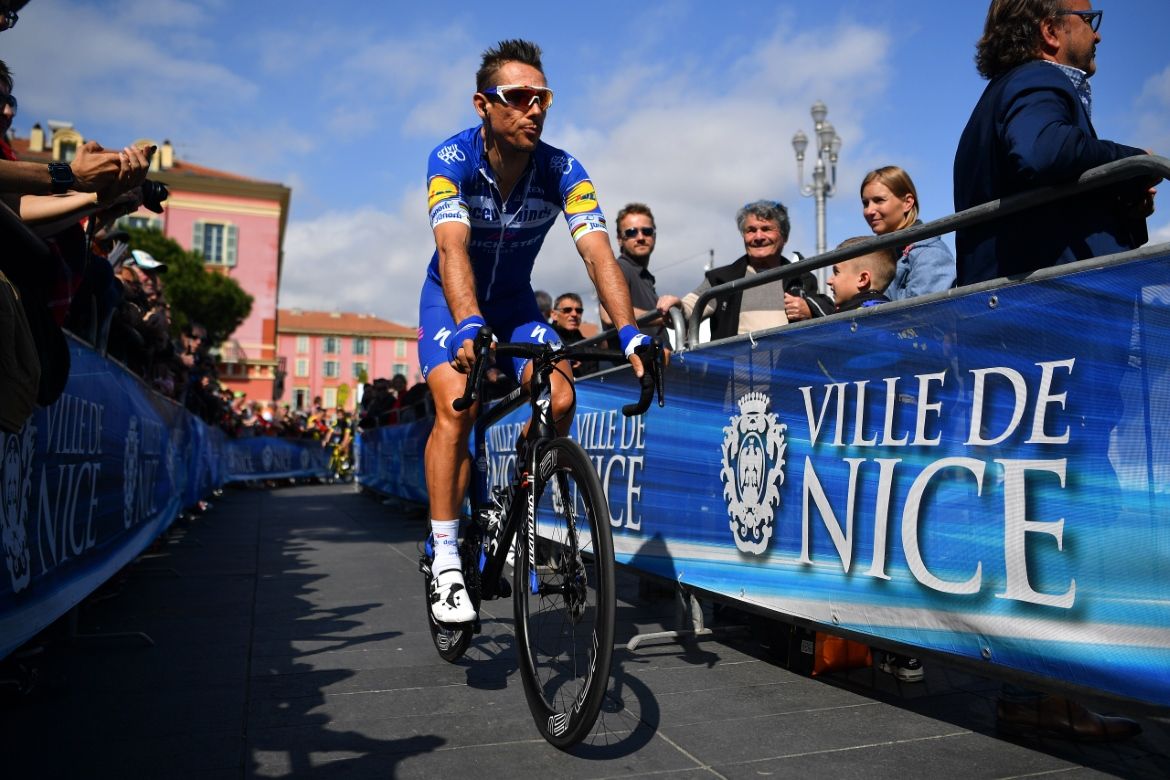 Philippe Gilbert at the start of stage 8