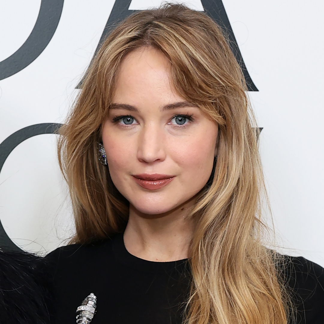 Jennifer Lawrence attended the CFDA awards wearing a black t-shirt dress and a silver brooch