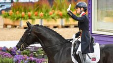 Britain&rsquo;s Lottie Fry at the World Dressage Championships 2022