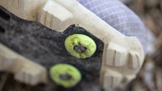 Fizik Vento Ferox Carbon Gravel Shoes detail of spike mounting point