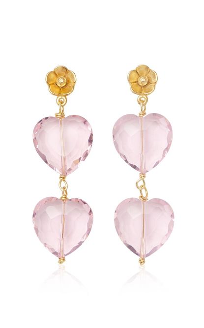 Brinker & Eliza - Glass Crystal Courtney Earrings by Brinker & Eliza