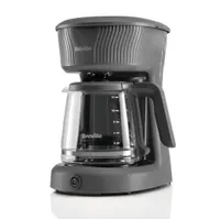 Breville VCF139 Flow Collection 12-Cup Filter Coffee Machine Grey and Chrome - View at Robert Dyas Breville VCF139 Flow Collection 12-Cup Filter Coffee Machine Grey and Chrome - View at Robert Dyas