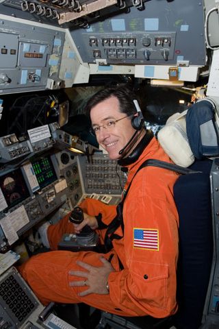 Stephen Colbert Visits NASA