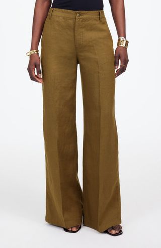 Zoe Relaxed Wide Leg Linen Pants