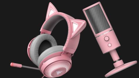 Save 50 On This Razer Seiren X Mic And Razer Kraken Kitty Headset Quartz Bundle Gamesradar