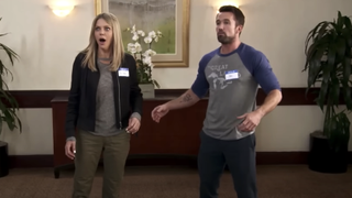 kaitlin olson and rob mcelhenney on it's always sunny in philadelphia