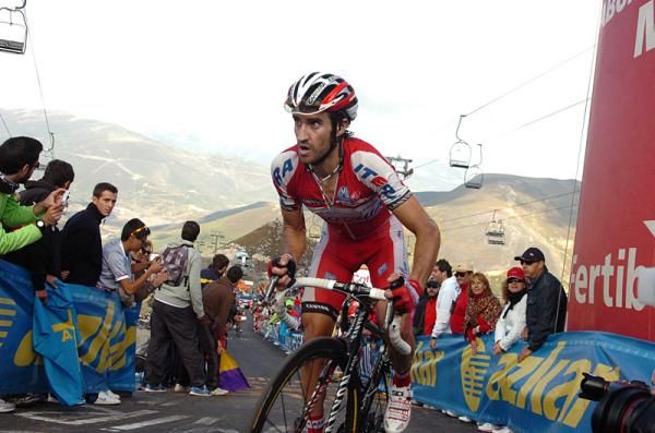 Daniel Moreno (Katusha) finished in 12th place atop the Cuitu Negru ascent.