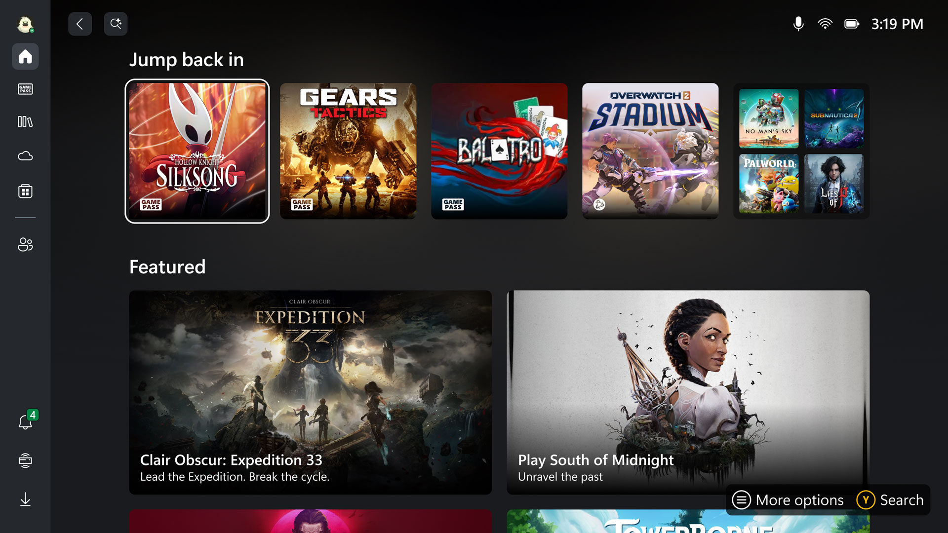 an image of the new Xbox Experience for Handheld