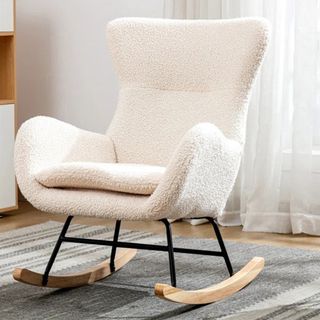 Teddy upholstery rocking chair