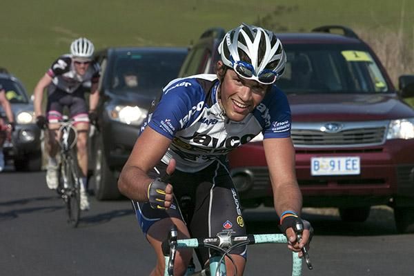 Stage eight winner, Alex Carver (Jayco/Skins), was happy to find his rhythm and get over the climb in his own time.