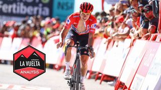 Belgian Remco Evenepoel of QuickStep Alpha Vinyl crosses the finish line of stage 15 of the 2022 edition of the Vuelta a Espana Tour of Spain cycling race from Martos to Sierra Nevada 153 km Spain Sunday 04 September 2022 BELGA PHOTO DAVID PINTENS Photo by DAVID PINTENS BELGA MAG Belga via AFP Photo by DAVID PINTENSBELGA MAGAFP via Getty Images