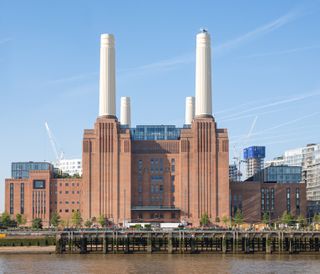 Restored facace of the battersea power station