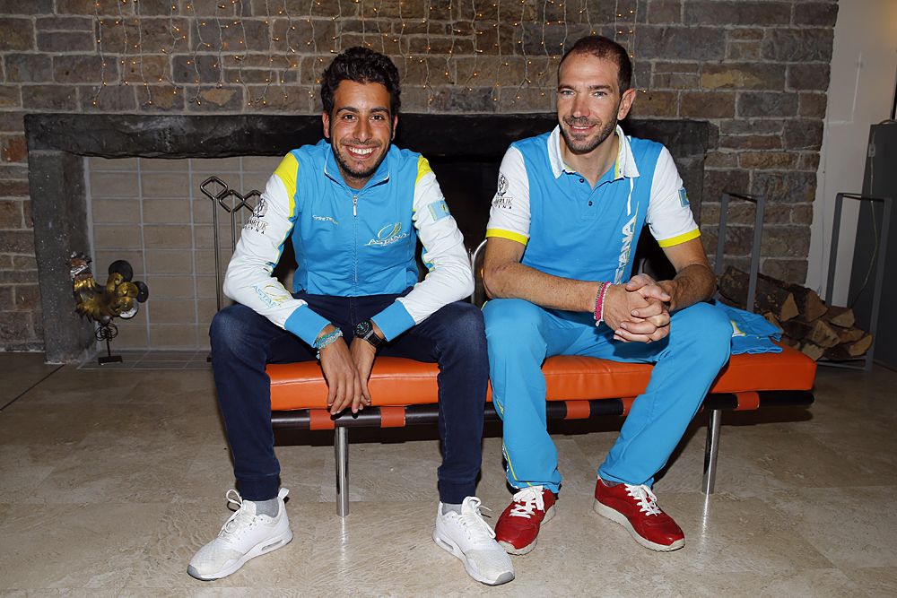 Astana's Fabio Aru and Alessandro Vanotti