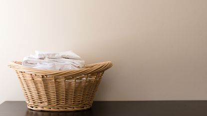 wicker laundry basket