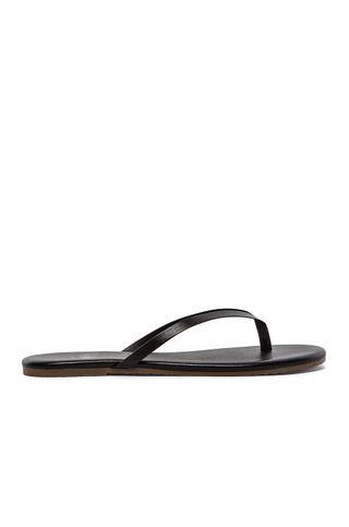 black flip flops