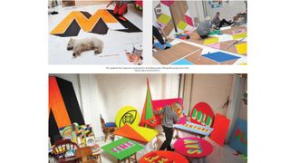 Morag Myerscough's studio and dog provide light relief