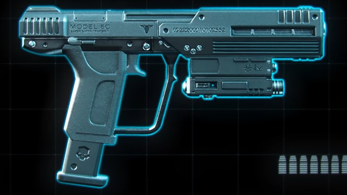 The M6C/SOCOM Magnum as it appears in Helldivers 2.