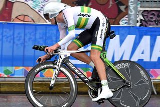 Campbell Flakemore in the U-23 men's TT at the 2014 World Road Championships
